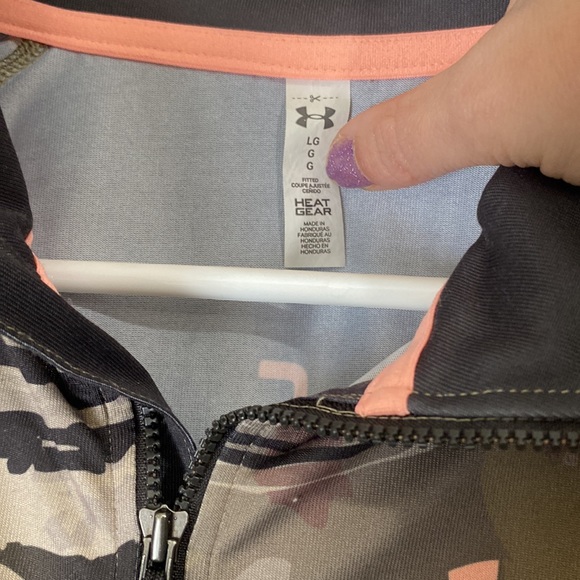 Under Armour heat gear half zip camo long sleeve - Picture 2 of 3